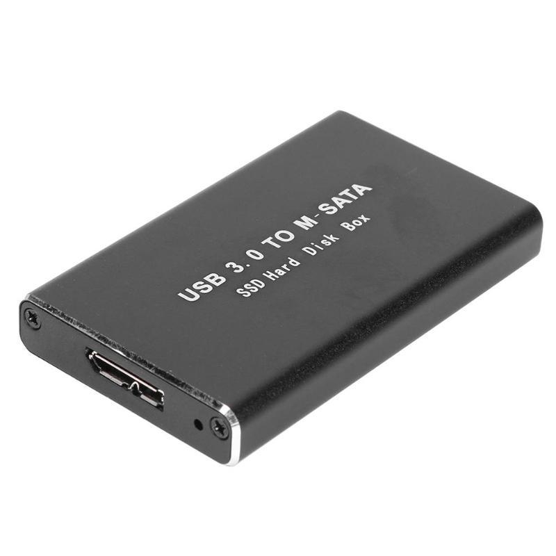 SSD púzdro M-SATA, USB 3.0, 6 Gbps, telo z hliníkovej zliatiny, kapacita 265 GB
