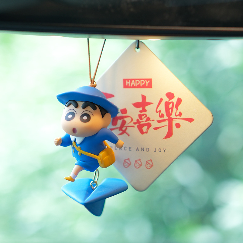 Shin-Chan κρεμαστό αυτοκινήτου για τον καθρέφτη του αυτοκινήτου — PVC, στυλ καρτούν, σειρά Paper Airplane