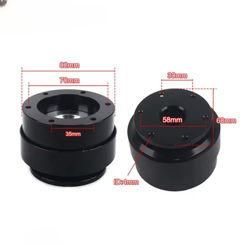 Alumīnija sakausējuma ātrās atslēgšanas stūres rata adapters Direct-Drive bāzei Moza Claw Turn – pielāgojama apstrāde