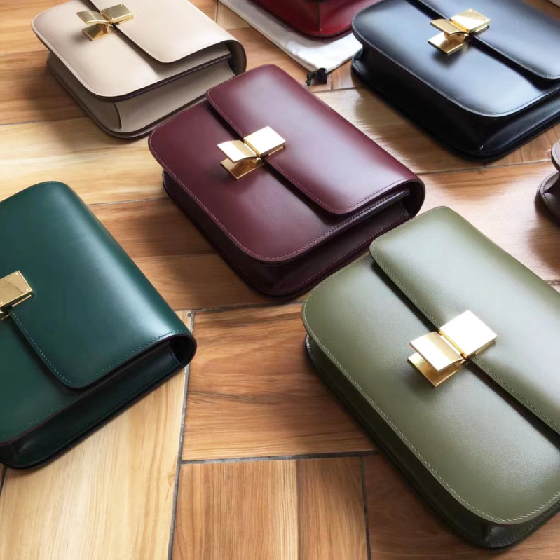 Torba od prave kože prvog sloja, ToFu torba, cross-body retro messenger, horizontalni kvadratni oblik, zatvaranje lokkom, unutarnji džep sa zatvaračem i džep za telefon