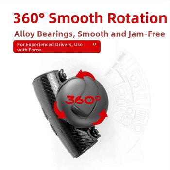 Vairavimo rato pagalbinis kamuoliukas, ABS + metaliniai guoliai, universalus modelis, 80 g, pritaikomas