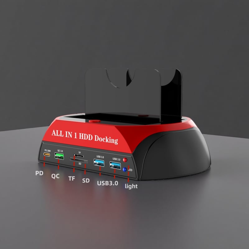 All-in-One USB 3.0 kućište za tvrdi disk IDE/SATA sa čitačem kartica, podrška 2.5/3.5, do 16 TB