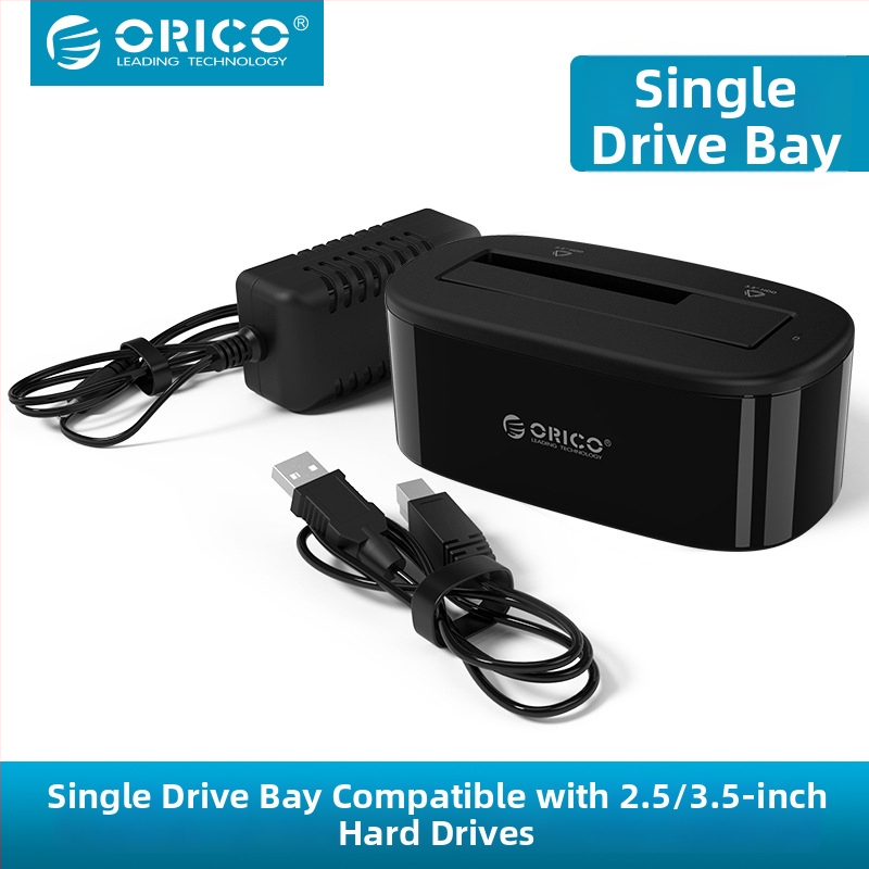 Orico 6218US3 Externý box pre pevný disk USB 3.0 pre 2.5/3.5 palcov, ABS plast, až do 10 TB