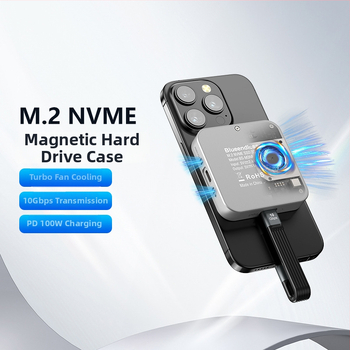 Lan Shuo M3nf NVMe 2242 SSD púzdro, hliníkové telo, Type-C rozhranie, 10 Gbps, podpora až 2 TB
