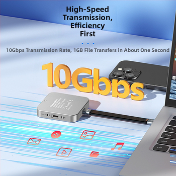 Lan Shuo M3nf NVMe 2242 SSD púzdro, hliníkové telo, Type-C rozhranie, 10 Gbps, podpora až 2 TB