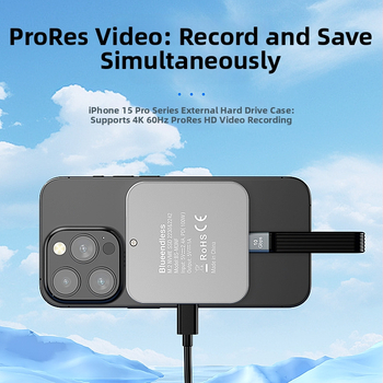 Lan Shuo M3nf NVMe 2242 SSD púzdro, hliníkové telo, Type-C rozhranie, 10 Gbps, podpora až 2 TB