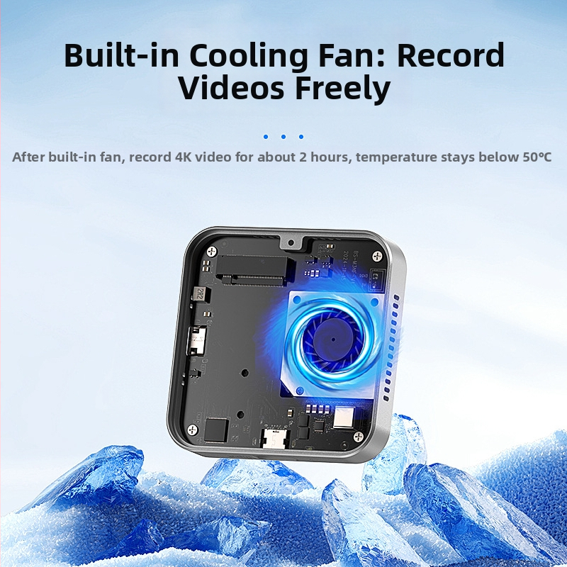 Lan Shuo M3nf NVMe 2242 SSD púzdro, hliníkové telo, Type-C rozhranie, 10 Gbps, podpora až 2 TB