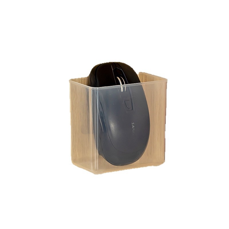 Sieninis pelės ir klaviatūros laikiklis — be gręžimo montavimas, PP medžiaga, stačiakampio formos modelis