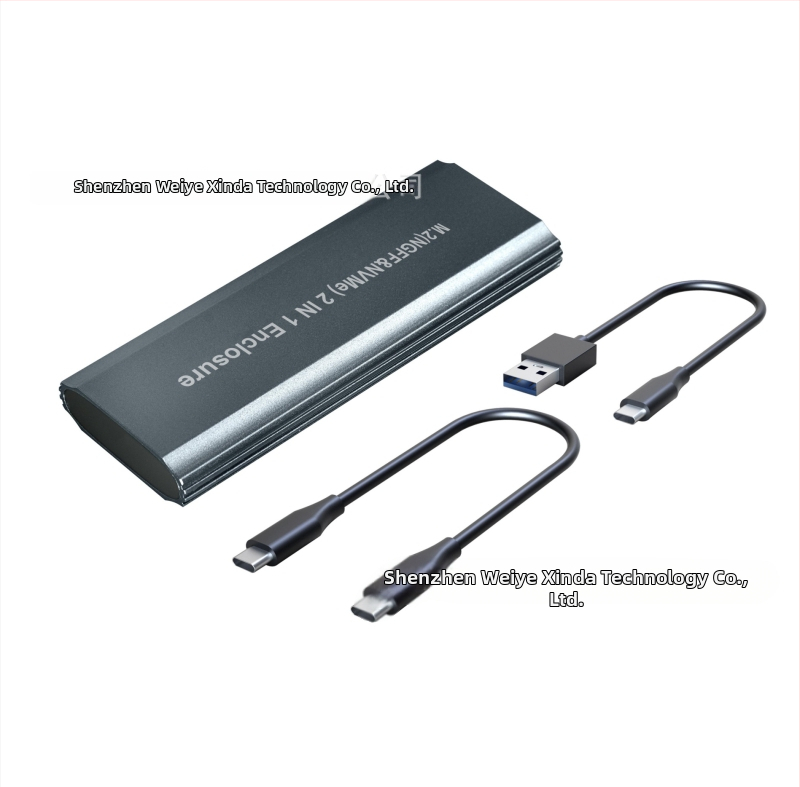 Yesunion M.2 púzdro bez nástrojov, dvojitý SATA/NVMe protokol, USB 3.1 Gen2 Type-C, 10Gbps, až 2TB