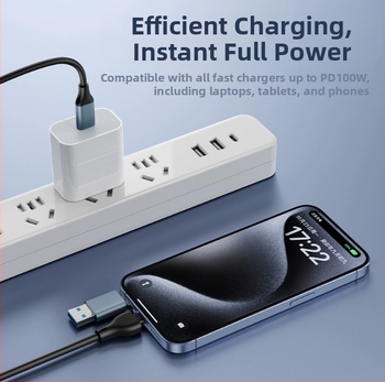Type-C na USB 3.2 kabel za podatke 2-u-1, 10Gbps prijenos, PD60W brzo punjenje, 0.3m