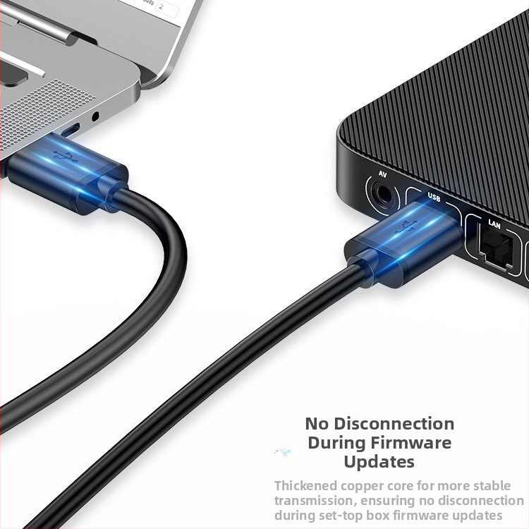 USB 3.0 dátový kábel, muž-muž, pre notebooky a externé pevné disky, dĺžka 1.5 m, vodič z cínovanej meďe