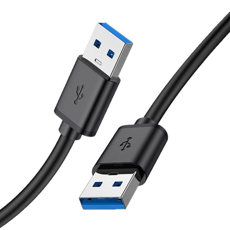 USB 3.0 dátový kábel, muž-muž, pre notebooky a externé pevné disky, dĺžka 1.5 m, vodič z cínovanej meďe