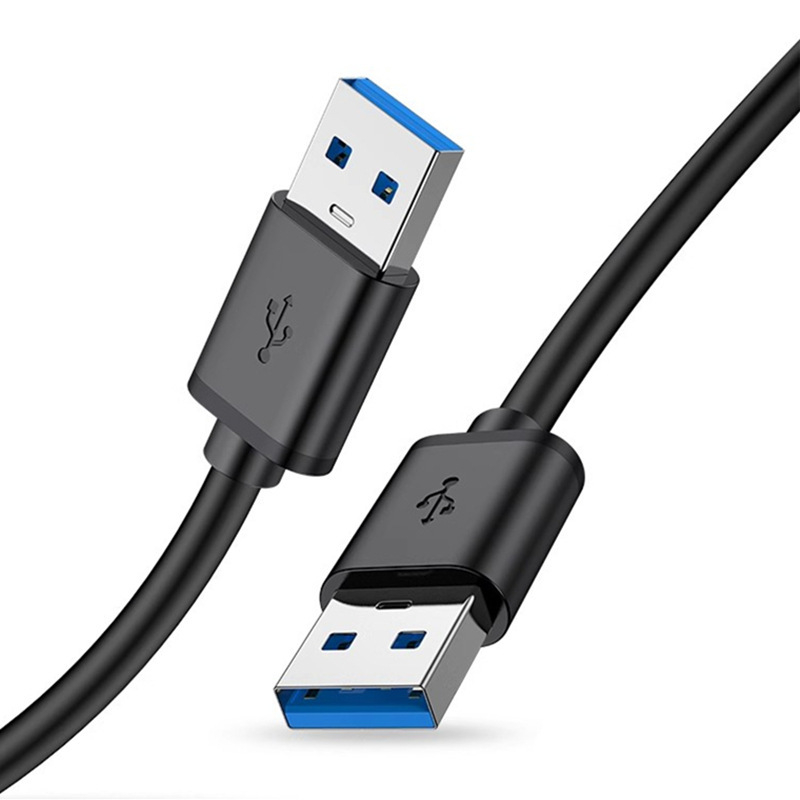USB 3.0 dátový kábel, muž-muž, pre notebooky a externé pevné disky, dĺžka 1.5 m, vodič z cínovanej meďe