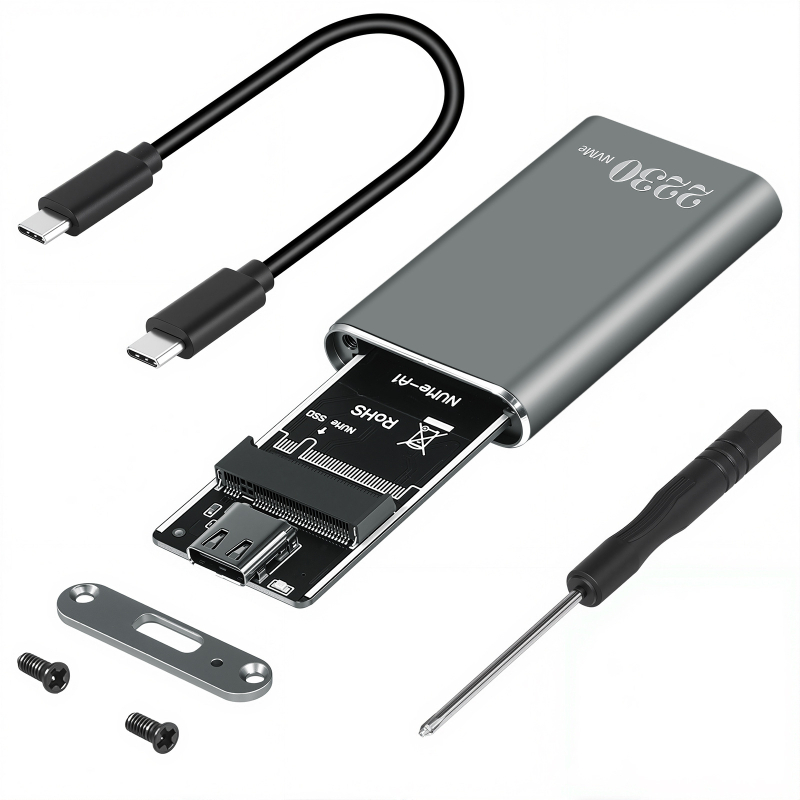 Carcasă SSD M.2 2230, din aliaj de aluminiu, NVMe, USB 3.2 Gen2 Type-C, 2TB, Model M30