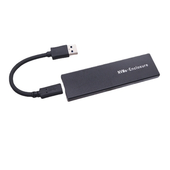 Kućište za M.2 NVMe na USB 3.1 Gen2/Type-C, aluminijska legura, dvostruki protokol, OEM spremno