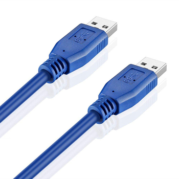 Ximi Technology Cablu date USB 3.0 – mâini la mâini, cu cap dublu, miez de cupru, transfer rapid de date