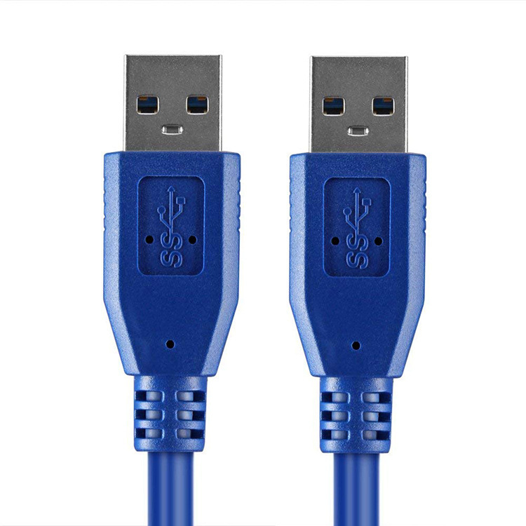 Ximi Technology Cablu date USB 3.0 – mâini la mâini, cu cap dublu, miez de cupru, transfer rapid de date