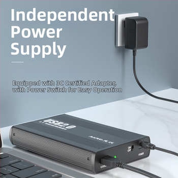 MAIWO K3502U2I IDE externý box pre HDD 3,5 palca, USB 2.0, hliníková zliatina + ABS kryt, podporuje až 2TB