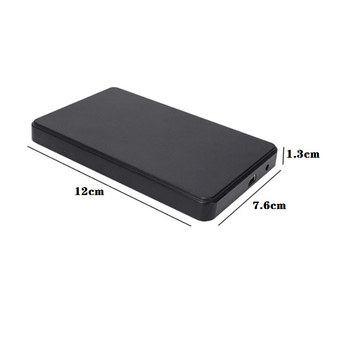 Vanjska kućica SATA za notebook HDD, USB 2.0, ABS kućište, OEM proizvodnja, 1 godina jamstva