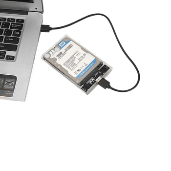 Vanjski prijenosni tvrdi disk, 1 TB, prozirno kućište s vidljivom unutarnjom strukturom, USB 3.0 sučelje