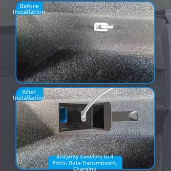 AH51 USB 3.0 4-portový hub pre glove box Tesla Model 3/Y (napájaný cez USB, bez externého napájania)