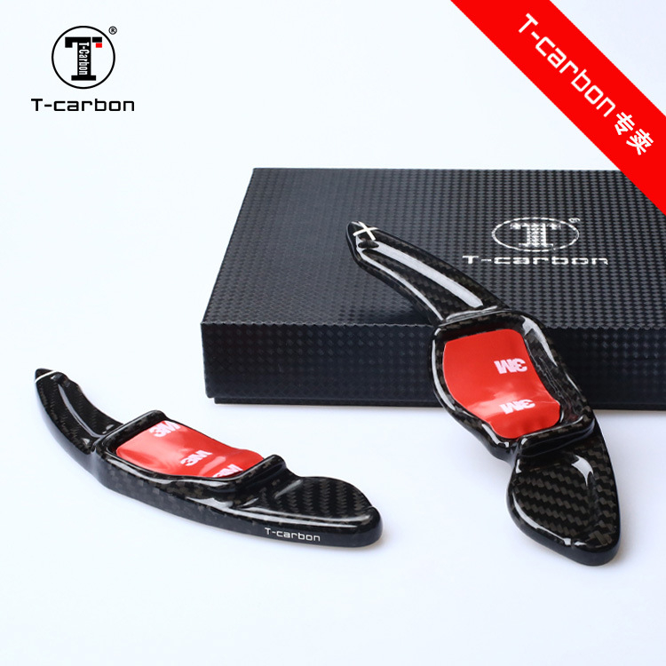 T-CARBON Pádla radenia na volante pre VW – karbónové a sklenené vlákna, lepiaca inštalácia