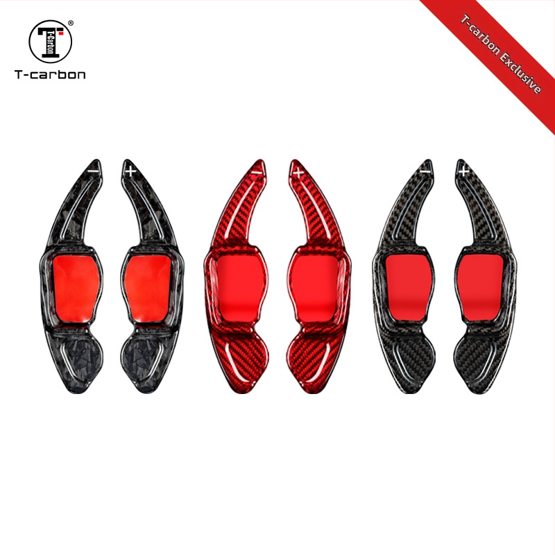 T-CARBON Pádla radenia na volante pre VW – karbónové a sklenené vlákna, lepiaca inštalácia