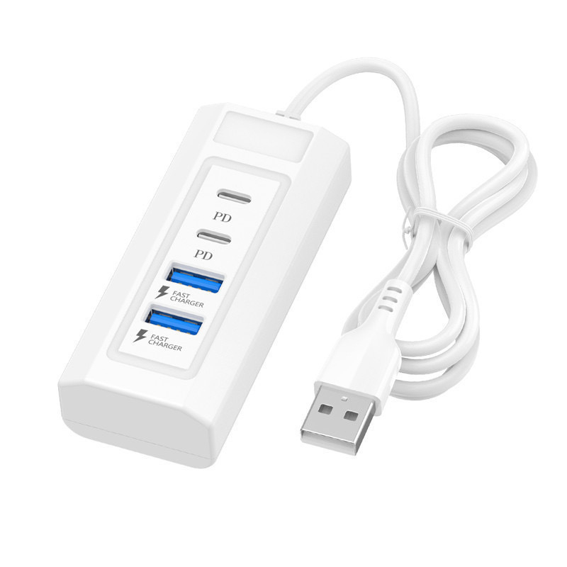 USB-C hub s 4 porta – docking station, USB 2.0, 1 m kabel, napajanje USB-om