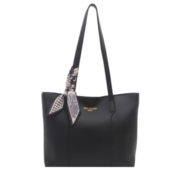 Geantă Tote din PU, formă orizontală pătrată, închidere cu fermoar, două mânere, design unisex