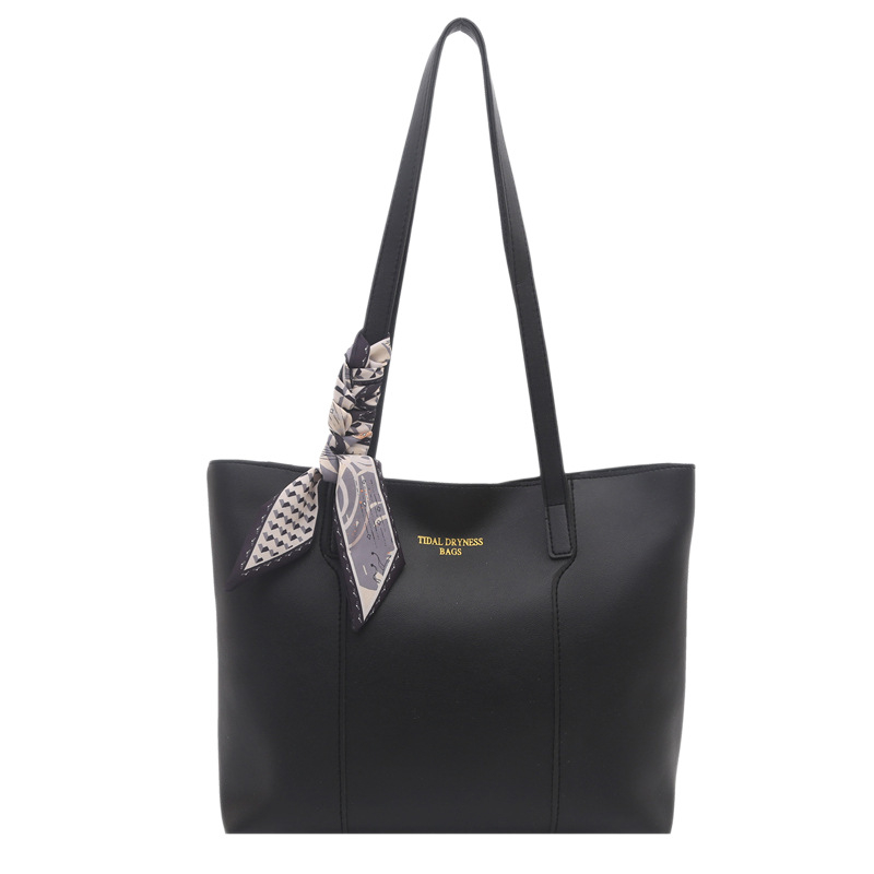 Geantă Tote din PU, formă orizontală pătrată, închidere cu fermoar, două mânere, design unisex