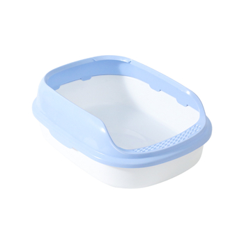 HAWoo fél-zárt macskaalomtálca, magas oldalakkal, repedésálló, négyzetes kialakítás, PP anyag