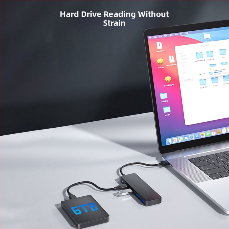 USB 3.0 hub s 4 portovima, razdjelnik jedan na četiri, 5Gbps, kabel 20 cm, napajanje preko USB