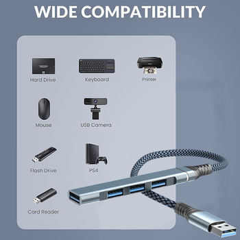 Type-C USB 3.0 hub adaptér, jednoportový rozbočovač, 5Gbps prenos, napájanie cez zbernicu