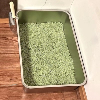 Box na mačiu stelku - otvorený vrch, proti rozstrekovaniu, PVC materiál