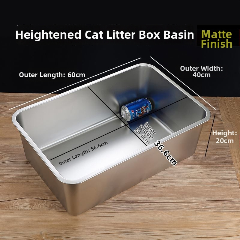 Box na mačiu stelku - otvorený vrch, proti rozstrekovaniu, PVC materiál