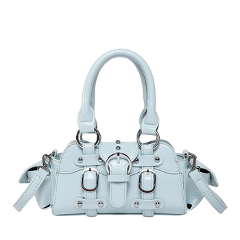 PU motorkárska taška s polyesterovou podšívkou, magnetické zapínanie, zipsová priehradka a vrecko na telefón, horizontálny štvorcový tvar, na každodenné použitie, jar 2025