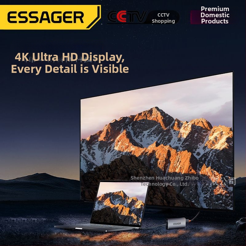 ESSAGER 8-in-1 rozširujúca dokovacia stanica s USB HUB a M.2 SSD skrinkou - USB 3.2 Gen2, 10 Gbps