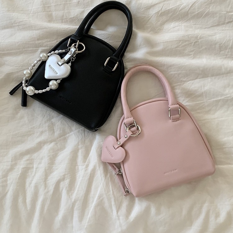 Geantă de damă din PU în formă de scoică, stil stradal, închidere cu fermoar, buzunar interior cu fermoar