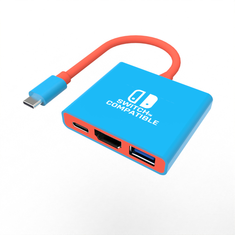 Dock USB-C HDMI HYC-336, 4K multi-out, 3 porturi HDMI, 20 Gbps