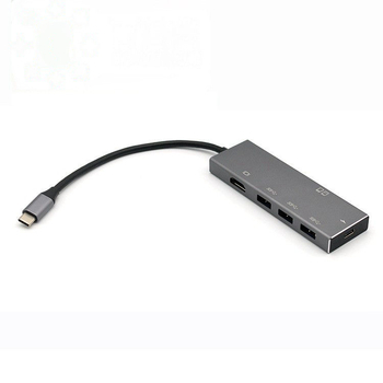 Feitang Type-C docking stanica 7-u-1 s čitačem SD/TF kartica, HDMI izlaz, USB portovi, PD podrška