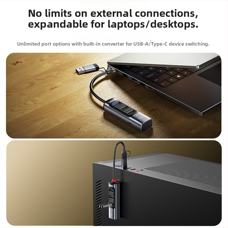 Yesido HB19 USB 3.0 šestportový hub pre MacBook, 5.0Gbps, napájaný cez USB