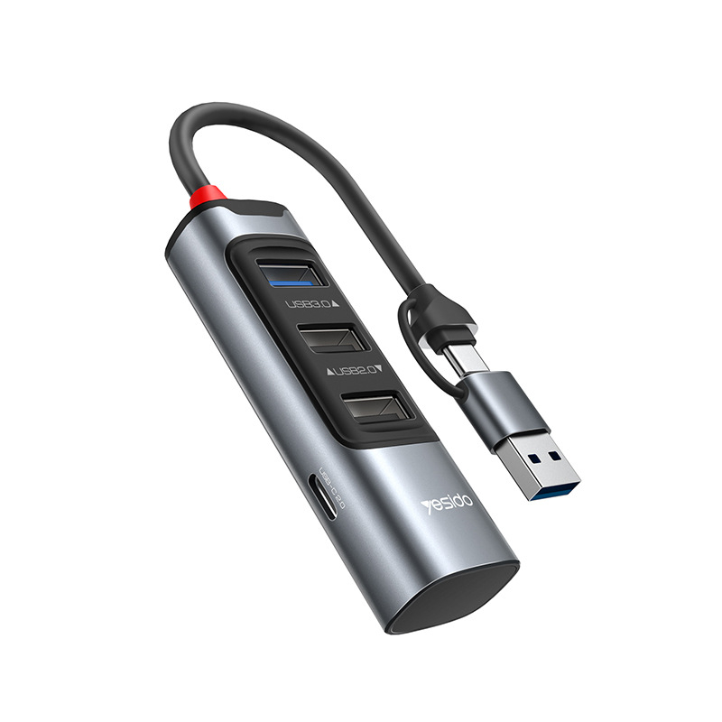 Yesido HB19 hub USB 3.0 cu 6 porturi pentru MacBook, 5.0Gbps, alimentat prin USB