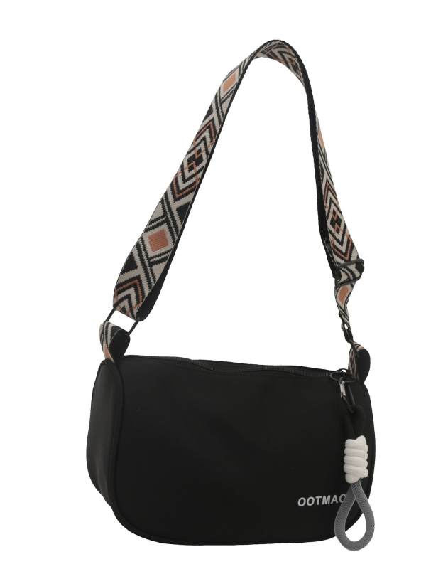 Dámska crossbody taška Dumpling - street trend, PU materiál, tvar vankúša, zipsové zapínanie, vrecko na telefón, polyesterová podšívka