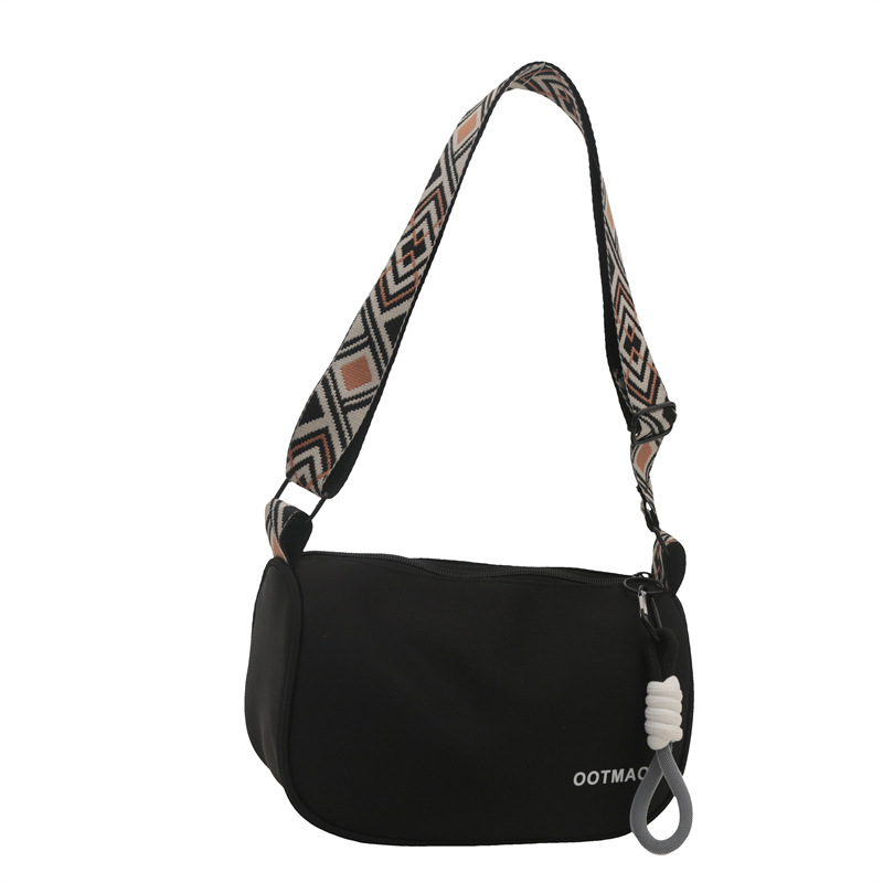 Dámska crossbody taška Dumpling - street trend, PU materiál, tvar vankúša, zipsové zapínanie, vrecko na telefón, polyesterová podšívka