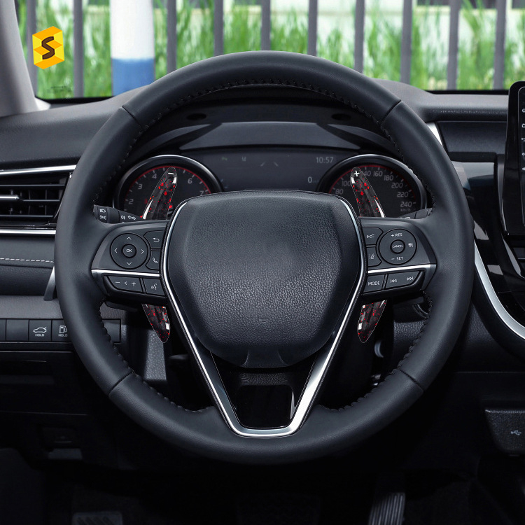 Pedale de schimb din fibră de carbon pentru Toyota Camry și Corolla, cu model forjat, personalizabile