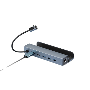 Šest-u jedan Type-C docking stanica za bazu prijenosne gaming konzole – HDMI izlaz 4K60Hz, USB-C 5Gbps prijenos, Gigabit Ethernet, bez vanjskog napajanja