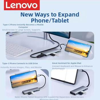 Lenovo S705 All-in-One Type-C dockingová stanica, 3-portový USB hub