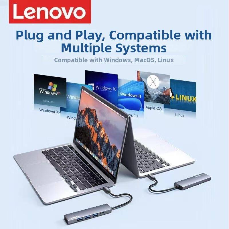 Lenovo S705 All-in-One Type-C dockingová stanica, 3-portový USB hub