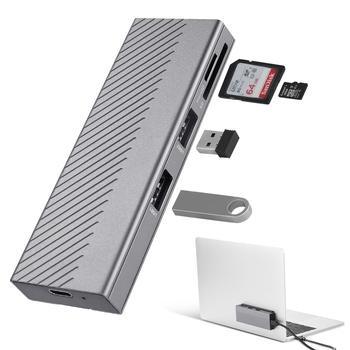 Carcasă SSD M.2 cu USB Type-C, 5120 MB/s, Alimentare externă, Model HE1009