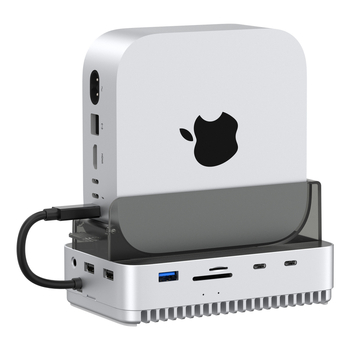 Mac mini M4 docking stanica a M.2 kryt na disk, stolové úložisko vo vertikálnej skrinke, 40 Gbps, model 61, bez externej napájania